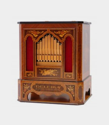 Deleika organ with inlay